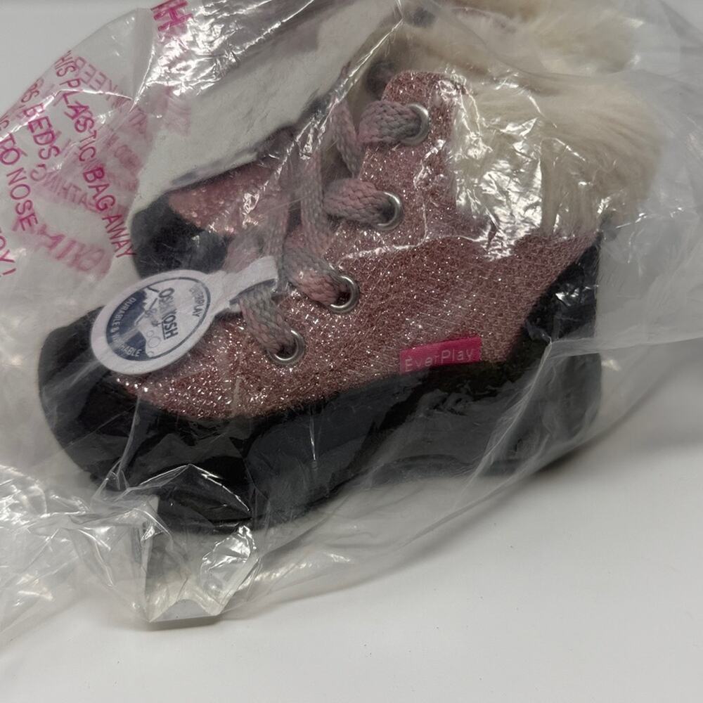 OshKosh Ramira Glitter Boots - Pink with Faux Fur - 4 - New with tags